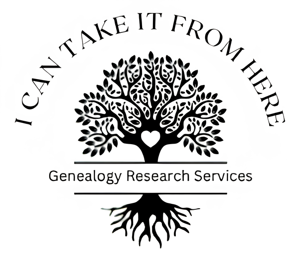 I Can Take It From Here — Genealogy Research Services logo